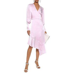 NWT Joie Kyrene Asymmetrical Wrap Dress, Lilac, Small, $448 retail